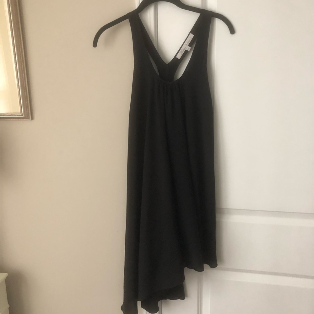 Black asymmetrical dress